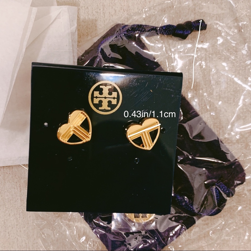 Tory Burch heart earbuds